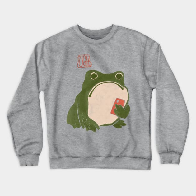 Ugh Matsumoto Hoji Frog Art Print Crewneck Sweatshirt by LauraGraves